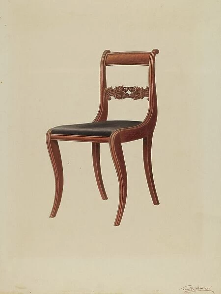 Side Chair, c. 1937. Creator: Frank Wenger