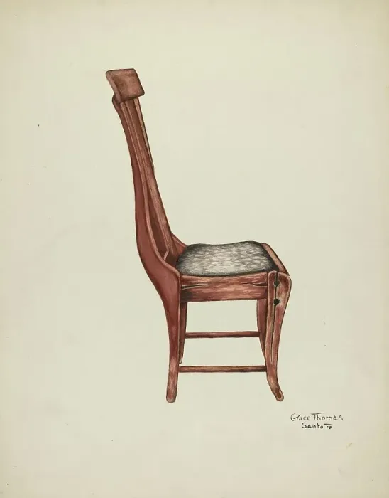 Framed Print : Chair, c. 1939. Creator: Grace Thomas Framed Print : Chair, c. 1939. Creator: Grace Thomas