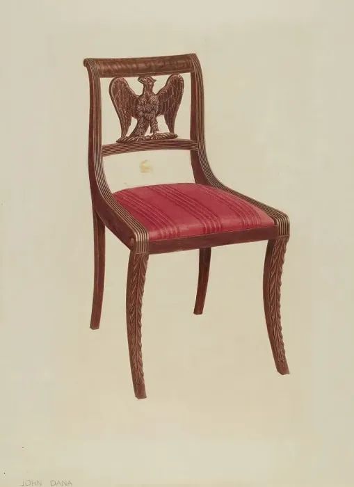 Framed Print : Side Chair, c. 1939. Creator: John Dana Framed Print : Side Chair, c. 1939. Creator: John Dana