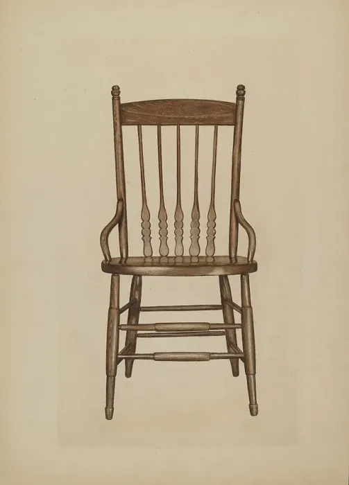 Framed Print : Chair, c. 1939. Creator: Lee Brown Framed Print : Chair, c. 1939. Creator: Lee Brown