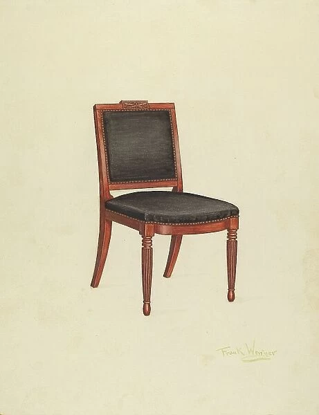 Side Chair, c. 1940. Creator: Frank Wenger