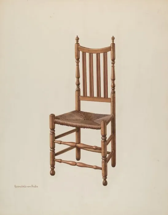 Framed Print : Side Chair, c. 1941. Creator: M. Rosenshield-von-Paulin Framed Print : Side Chair, c. 1941. Creator: M. Rosenshield-von-Paulin