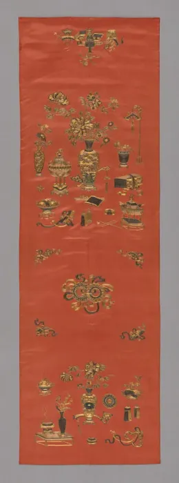 Framed Print : Chair Cover, China, Qing dynasty (1644-1911), 1800 / 25. Creator: Unknown Framed Print : Chair Cover, China, Qing dynasty (1644-1911), 1800 / 25. Creator: Unknown