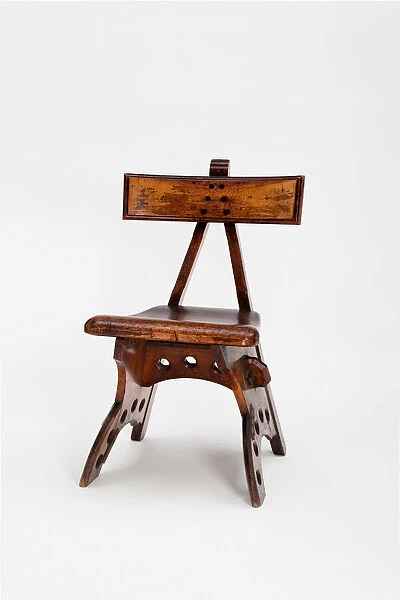 Side Chair, England, c. 1870. Creator: Edward Welby Pugin