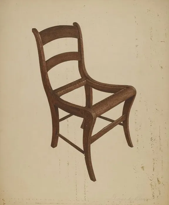 Framed Print : Chair (frame), c. 1940. Creator: George C. Brown Framed Print : Chair (frame), c. 1940. Creator: George C. Brown