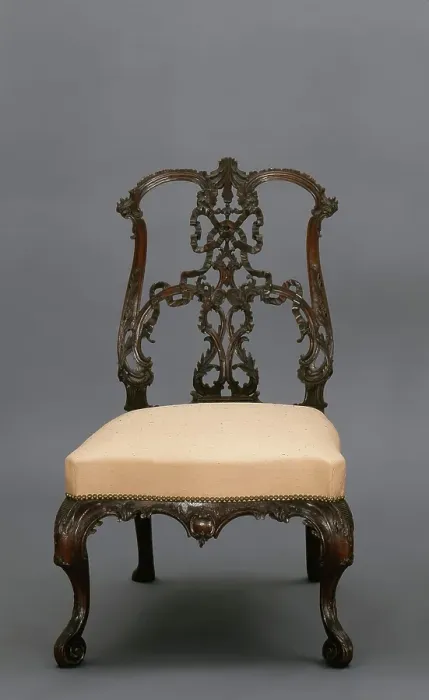 Framed Print : Side chair (from a set of 8), about 1755-1765. Creator: Thomas Chippendale Framed Print : Side chair (from a set of 8), about 1755-1765. Creator: Thomas Chippendale