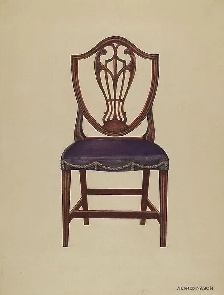 Side Chair (one of six), 1936. Creator: Alfred Nasson