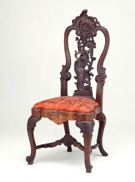 Framed Print : Side Chair, Portugal, c. 1745 / 55. Creator: Abraham Roentgen Framed Print : Side Chair, Portugal, c. 1745 / 55. Creator: Abraham Roentgen