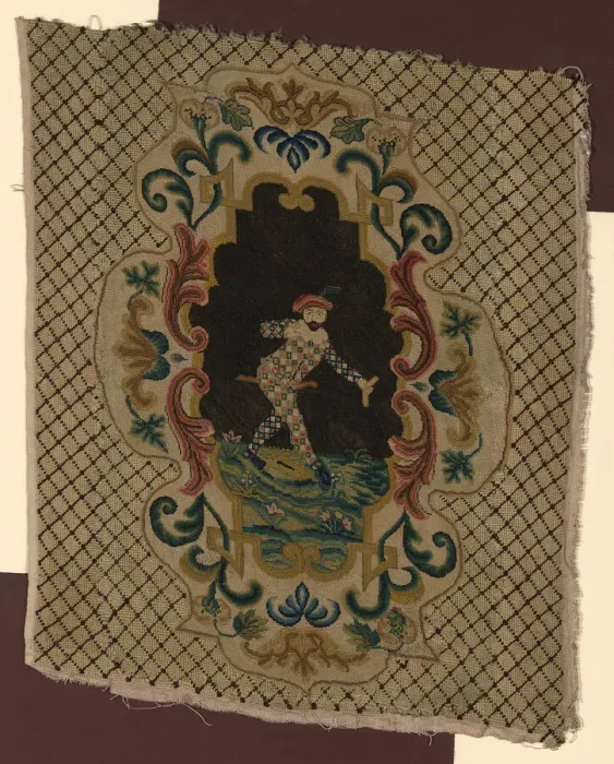 Framed Print : Chair Seat, France, 18th century. Creator: Unknown Framed Print : Chair Seat, France, 18th century. Creator: Unknown