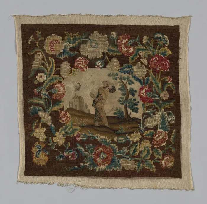 Framed Print : Chair Seat, France, 18th century. Creator: Unknown Framed Print : Chair Seat, France, 18th century. Creator: Unknown