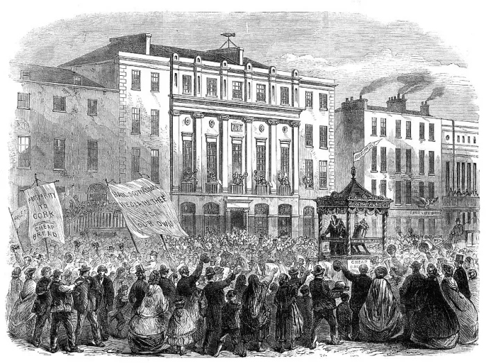 Framed Print : The Chairing of Sir John Arnott at Cork on the completion of his three years mayoralty... 1862. Creator: Unknown Framed Print : The Chairing of Sir John Arnott at Cork on the completion of his three years mayoralty... 1862. Creator: Unknown