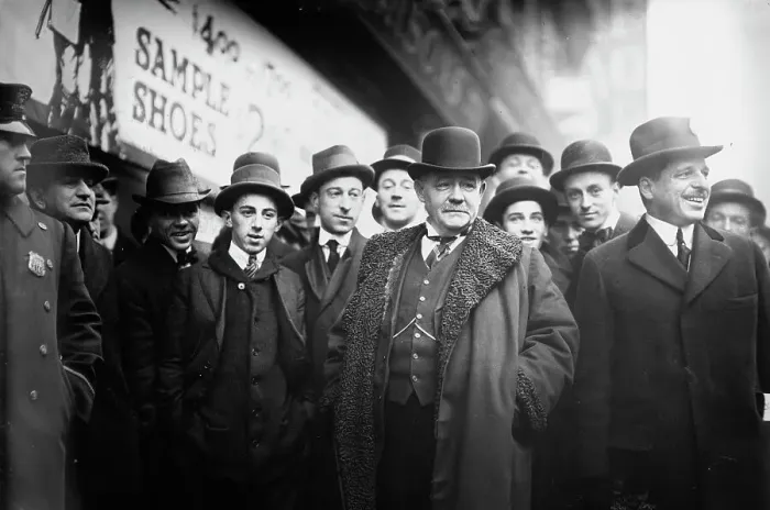 Framed Print : Chairman McCall at subway fire, 1 / 6 / 15, 1915. Creator: Bain News Service Framed Print : Chairman McCall at subway fire, 1 / 6 / 15, 1915. Creator: Bain News Service