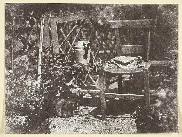 Chaise dans un Jardin, 1842  /  50, printed 1965. Creator: Hippolyte Bayard