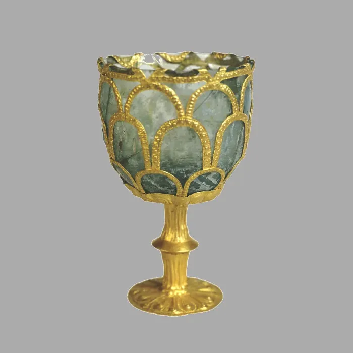 Framed Print : Chalice, 7th-8th century. Artist: Byzantine Master Framed Print : Chalice, 7th-8th century. Artist: Byzantine Master