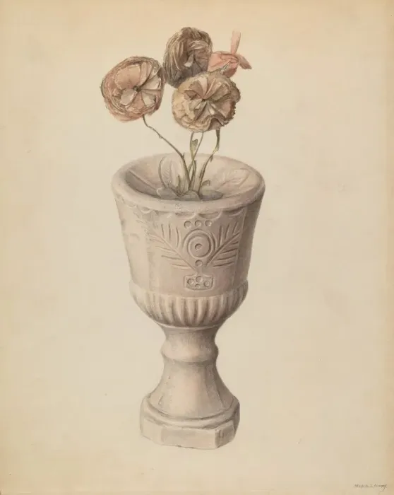 Framed Print : Chalice, c. 1937. Creator: Mina Lowry Framed Print : Chalice, c. 1937. Creator: Mina Lowry