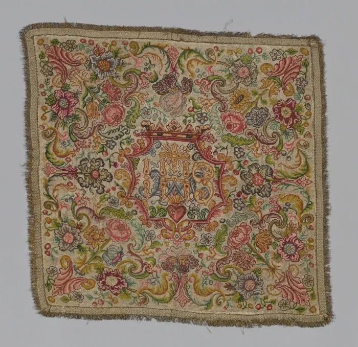 Framed Print : Chalice Cover, France, 19th century. Creator: Unknown Framed Print : Chalice Cover, France, 19th century. Creator: Unknown