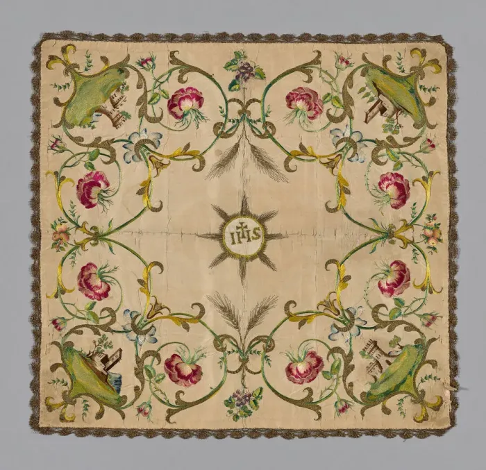 Framed Print : Chalice Cover, Italy, 18th century. Creator: Unknown Framed Print : Chalice Cover, Italy, 18th century. Creator: Unknown