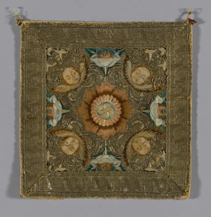 Framed Print : Chalice Cover or Portion of a Burse, Italy, 1675  /  1725. Creator: Unknown