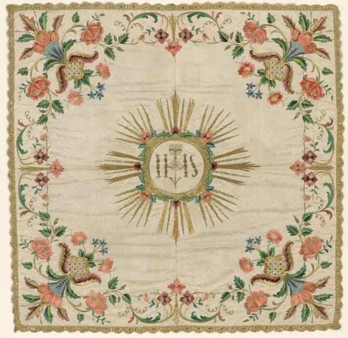 Framed Print : Chalice Veil, 1700s. Creator: Unknown Framed Print : Chalice Veil, 1700s. Creator: Unknown