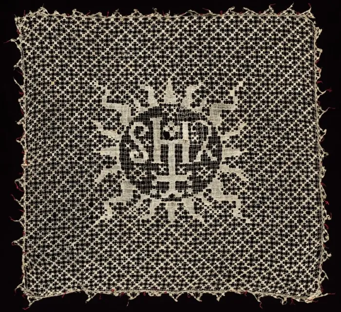 Framed Print : Chalice Veil with Monogram of Christ, 1500s. Creator: Unknown Framed Print : Chalice Veil with Monogram of Christ, 1500s. Creator: Unknown