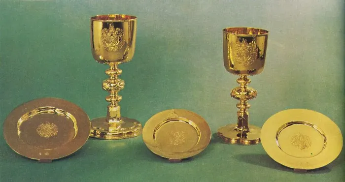 Framed Print : Chalices and patens, 1953 Framed Print : Chalices and patens, 1953