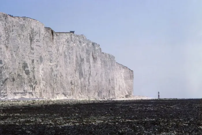 Framed Print : Chalk Cliffs and Lighthouse at Beachy Head, Sussex, 20th century. Artist: CM Dixon Framed Print : Chalk Cliffs and Lighthouse at Beachy Head, Sussex, 20th century. Artist: CM Dixon
