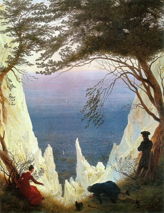 Framed Print : Chalk Cliffs on Rugen. Artist: Friedrich, Caspar David (1774-1840) Framed Print : Chalk Cliffs on Rugen. Artist: Friedrich, Caspar David (1774-1840)