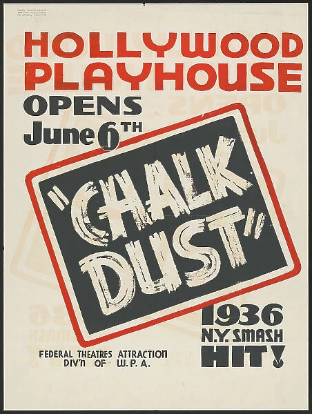 Chalk Dust, Los Angeles, [193-]. Creator: Unknown