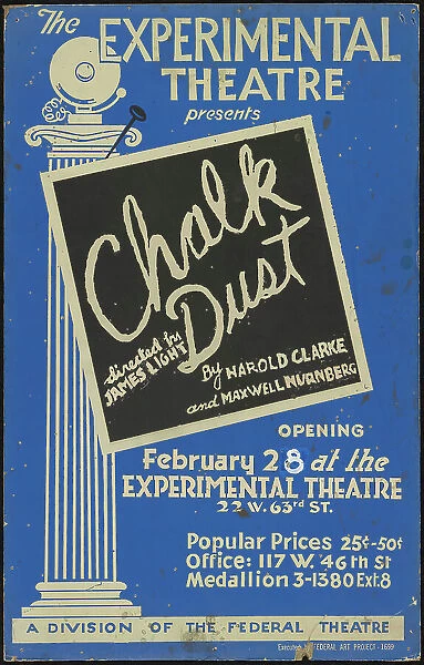 Chalk Dust, New York, [1936]. Creator: Unknown