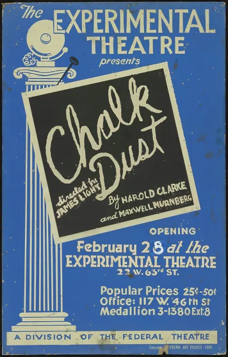 Framed Print : Chalk Dust, New York, [1936]. Creator: Unknown