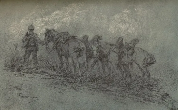 Framed Print : Chalk study by Vittorio Guaccimanni, c1900. Artist: Vittorio Guaccimanni