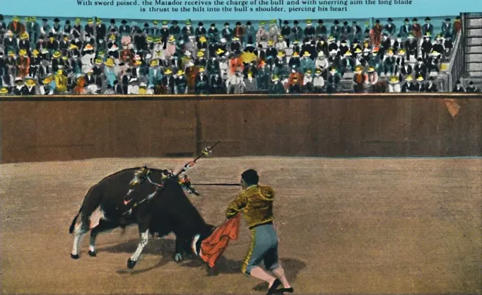 Framed Print : The Challenge of the Matador, Plaza De Toros, c1939 Framed Print : The Challenge of the Matador, Plaza De Toros, c1939