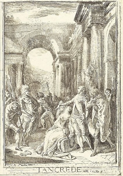 The Challenge [right], 1760. Creator: Gabriel de Saint-Aubin