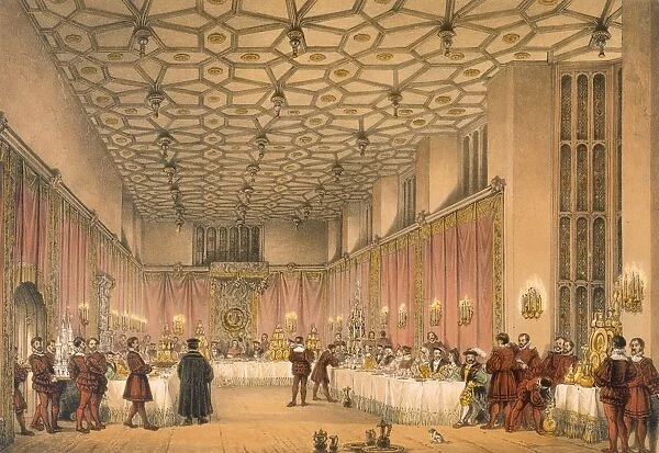 The Chamber, Hampton Court, pub. 1838. Creator: Joseph Nash (1809-78)