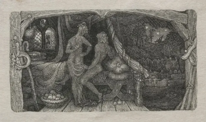 Framed Print : The Chamber-Idyll, 1829. Creator: Edward Calvert (British, 1799-1883) Framed Print : The Chamber-Idyll, 1829. Creator: Edward Calvert (British, 1799-1883)