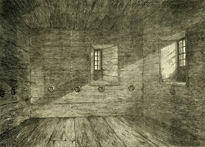Framed Print : The Chamber in Lambeth Palace In Which the Lollards Were Confined, (c1878). Creator: Unknown Framed Print : The Chamber in Lambeth Palace In Which the Lollards Were Confined, (c1878). Creator: Unknown
