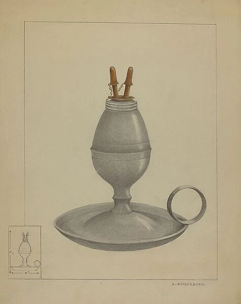 Chamber Lamp, c. 1936. Creator: A. Zaidenberg