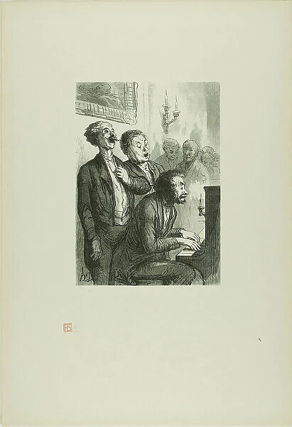 The Chamber Musicians, 1862, printed 1920. Creator: Charles Maurand