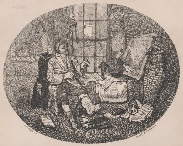 Framed Print : The Chamber of Taste, ca. 1785. ca. 1785. Creator: Thomas Rowlandson Framed Print : The Chamber of Taste, ca. 1785. ca. 1785. Creator: Thomas Rowlandson