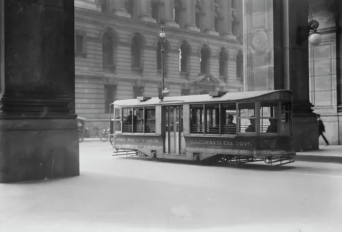 Framed Print : Chambers St. car, between c1915 and c1920. Creator: Bain News Service Framed Print : Chambers St. car, between c1915 and c1920. Creator: Bain News Service