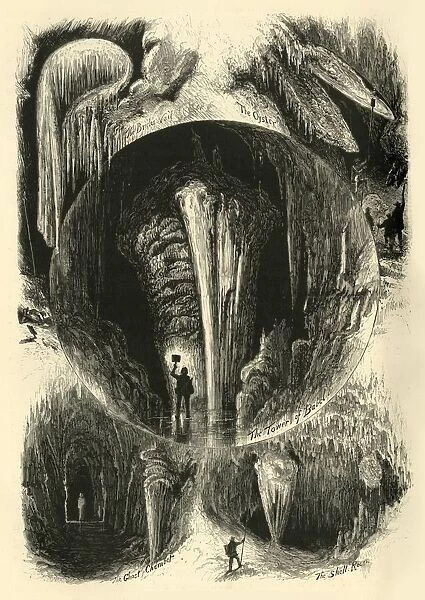 Chambers in Weyers Cave, 1872. Creator: Harry Fenn