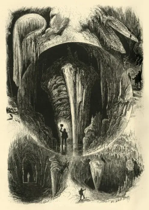 Framed Print : Chambers in Weyers Cave, 1872. Creator: Harry Fenn Framed Print : Chambers in Weyers Cave, 1872. Creator: Harry Fenn