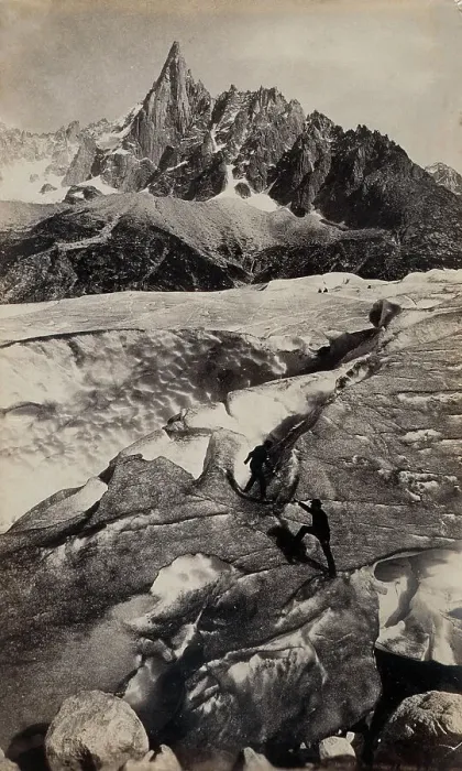 Framed Print : Chamonix, Mer de Glace d'Aiguille du Dru, c.1860s. Creator: Francis Frith Framed Print : Chamonix, Mer de Glace d'Aiguille du Dru, c.1860s. Creator: Francis Frith