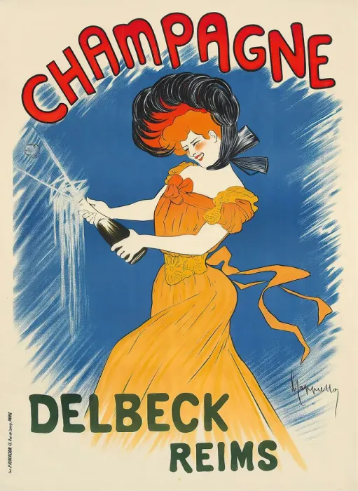 Framed Print : Champagne Delbeck, c. 1902. Creator: Cappiello, Leonetto (1875-1942) Framed Print : Champagne Delbeck, c. 1902. Creator: Cappiello, Leonetto (1875-1942)