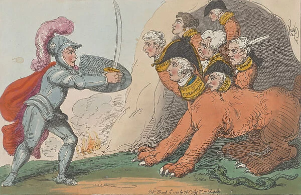 The Champion of Oakhampton, Attacking the Hydra of Gloucester Place, March 15, 1809