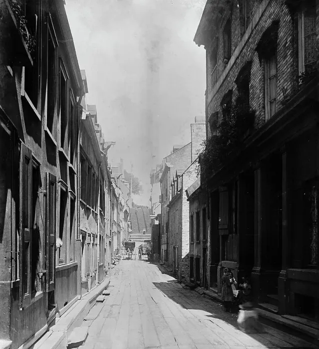 Framed Print : Champlain St. Quebec, between 1890 and 1901. Creator: Unknown Framed Print : Champlain St. Quebec, between 1890 and 1901. Creator: Unknown