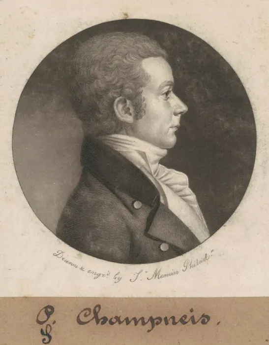 Framed Print : Champneis, 1802. Creator: Charles Balthazar Julien Fevret de Saint-Memin