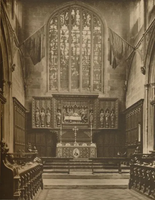 Framed Print : Chancel and East Window of St. Margarets, Westminster, c1935. Creator: Taylor Framed Print : Chancel and East Window of St. Margarets, Westminster, c1935. Creator: Taylor
