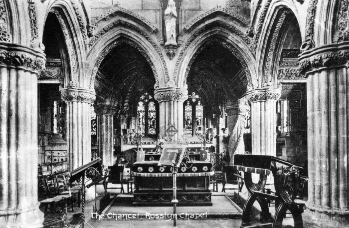 Framed Print : The Chancel, Rosslyn Chapel, Midlothian, Scotland, 20th century Framed Print : The Chancel, Rosslyn Chapel, Midlothian, Scotland, 20th century