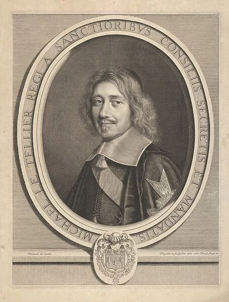 Chancelier Michel IV Le Tellier, ca. 1661. Creator: Robert Nanteuil